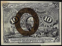 March 3, 1863 Second Issue Ten Cents Fractional Currency Note
