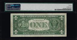 1957 $1 Silver Certificate Note Mismatched Serial Number Error Fr.1619 PMG Very Fine 20