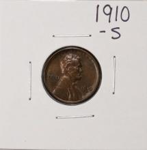 1910-S Lincoln Wheat Cent Coin