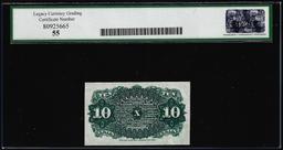 1863 Fourth Issue 10 Cents Fractional Note Fr.1257 Legacy Choice About New 55