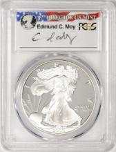 2000-P $1 Proof American Silver Eagle Coin PCGS PR69DCAM Edmund C. Moy Signature