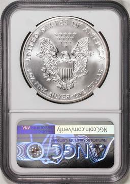 1999 $1 American Silver Eagle Coin NGC MS70