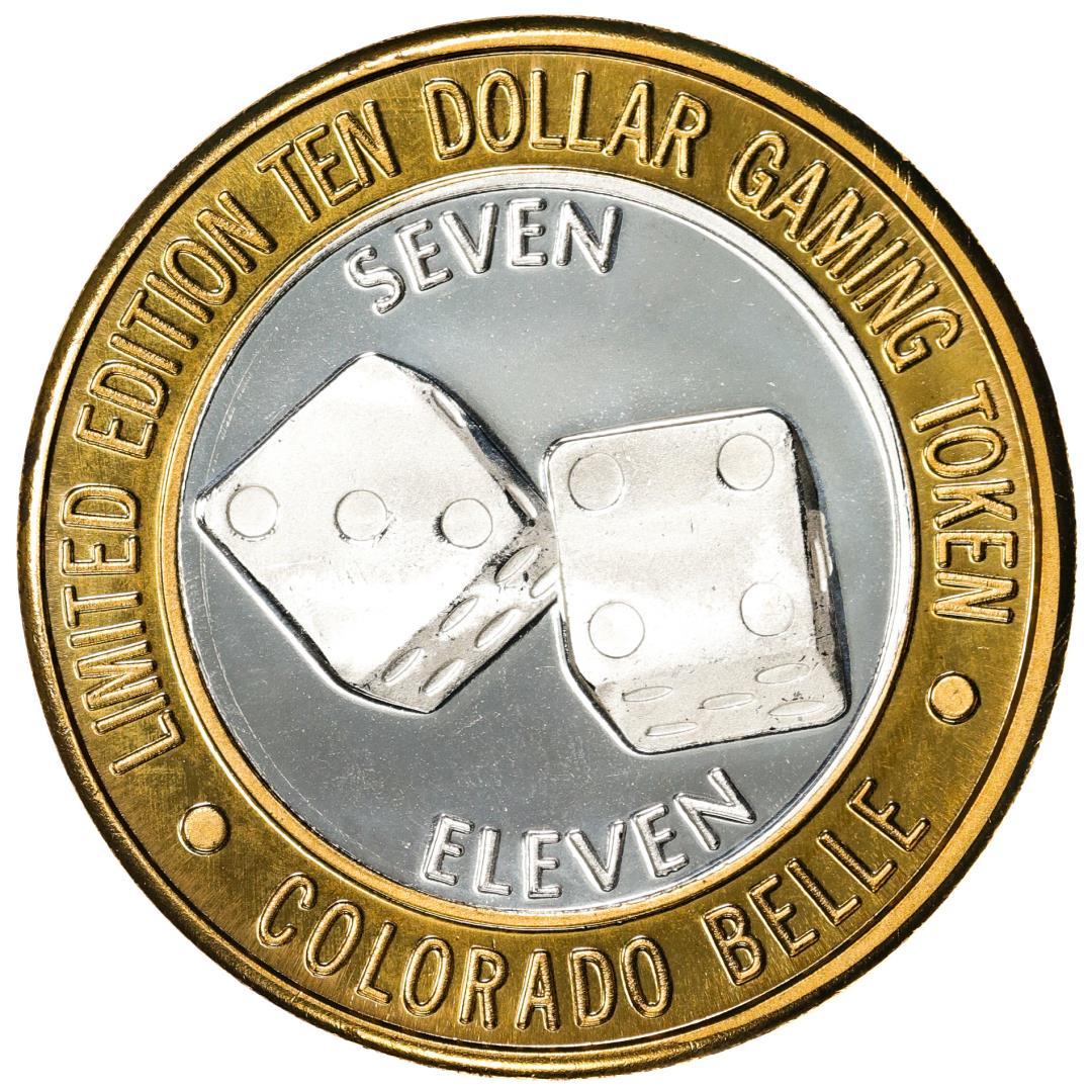 .999 Silver Colorado Belle Laughlin, Nevada $10 Casino Limited Edition Gaming Token