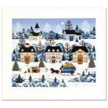Jane Wooster Scott "Holiday Sleigh Ride" Limited Edition Serigraph on Paper