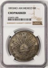 1893MO AM Mexico 8 Reales Silver Coin NGC Chopmarked