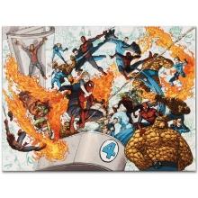 Marvel Comics "Spider-Man/Fantastic Four #4" Limited Edition Giclee On Canvas