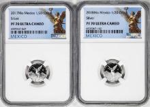 Lot of 2017-2018-Mo Mexico Proof 1/20 oz Silver Libertad Coins NGC PF70 Ultra Cameo