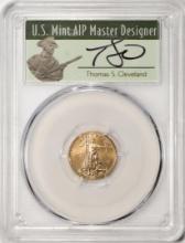 2021 Type 1 $5 American Gold Eagle Coin PCGS MS70 FDOI Cleveland Signature