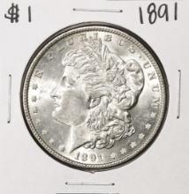 1891 $1 Morgan Silver Dollar Coin