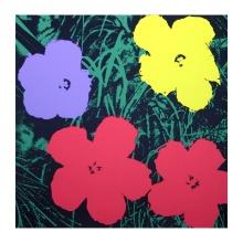 Andy Warhol "Flowers 1173" Print Serigraph On Paper