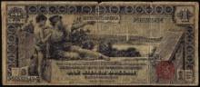 1896 $1 Educational Silver Certificate Note