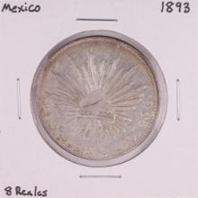 1893 Mexico 8 Reales Silver Coin