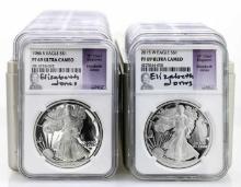 Lot of (29) 1986-2015 $1 Proof American Silver Eagle Coins NGC PF69 Ultra Cameo Jones