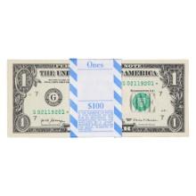 Pack of (100) Consecutive 2017 $1 Federal Reserve STAR Notes Chicago