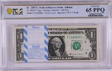 Pack of 2017A $1 Federal Reserve STAR Notes Atlanta Fr.3005-F* PCGS Gem UNC 65PPQ