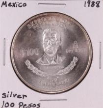 1988 Mexico 100 Pesos Silver Coin