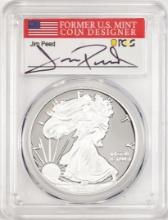 2020-W $1 Proof American Silver Eagle Coin PCGS PR70DCAM FDOI Jim Peed Signed
