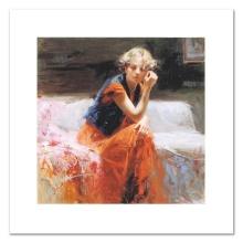 Pino (1939-2010) "Silent Contemplation" Limited Edition Giclee On Canvas