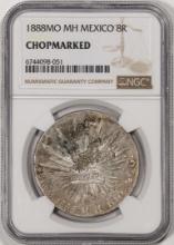 1888MO MH Mexico 8 Reales Silver Coin NGC Chopmarked
