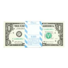 Pack of (100) Consecutive 2017A $1 Federal Reserve Star Notes Atlanta