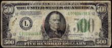 1934A $500 Federal Reserve Note San Francisco