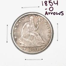 1854-O w/Arrows Seated Liberty Half Dollar Coin