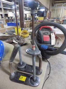 (2) Shrink Wrap Holders & Small Shop Vac, Needs Brushes, One Price For All