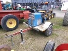 Blue Gas Powered Welder Mounted on Trailer (5649)