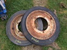 Front Wheels with Tires for a Ford 9N (5273)