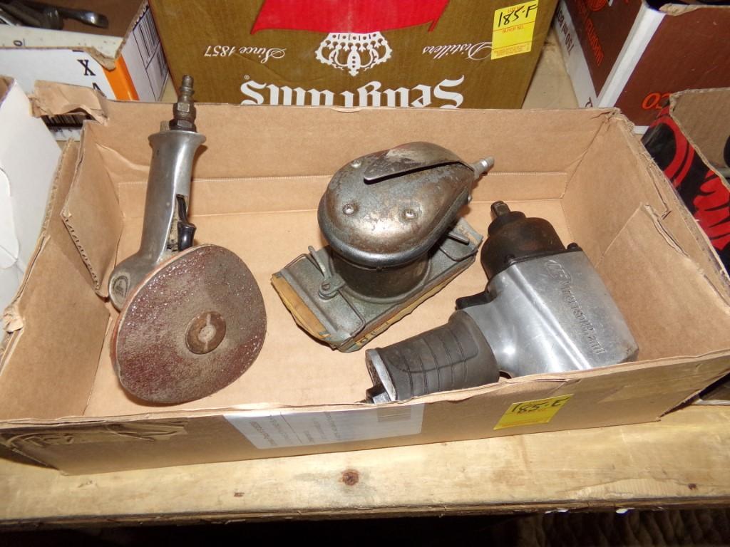 (3) Air Tools, IR 1/2'' Impact, Palm Sander and a 5'' High Speed Sander (In