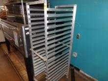 Rolling Aluminum Tray Rack