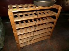 7 Tier Wooden Wine Rack