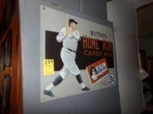 Ruth's Home Run Candy Bar Tin Sign