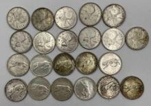 $7.20 face value in Canadian Silver. 1967 & 1968 coins 10... & 25...