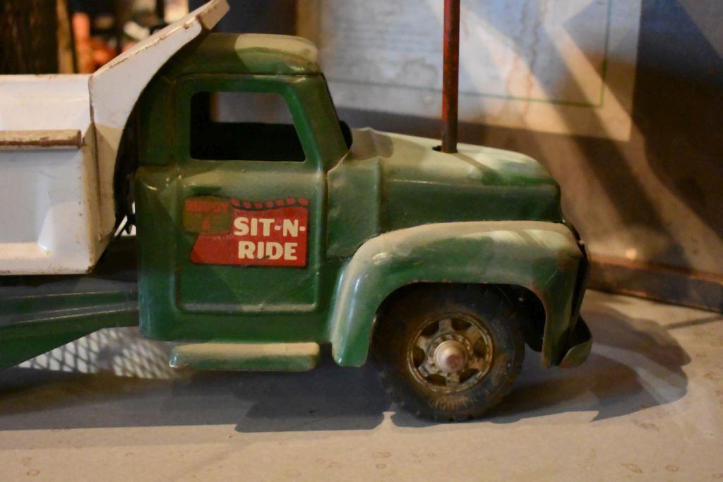 VINTAGE SIT-N-RIDE BUDDY "L" DUMP TRUCK