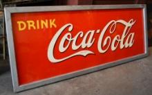 EARLY DRINK COCA COLA SIGN FROM JUNE 1939, 60" x 24"