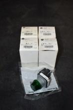 (2) ALLEN-BRADLEY 800T-P16G PILOT LIGHT TYPE 4.13,