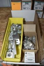 BOX WITH ILSCO D2054 LUGS, TERMINAL LUGS, SMALL BOX