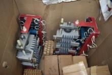 CRATE WITH (3) CIRCUIT BREAKERS, (2) 11KN, (1) 20KN,