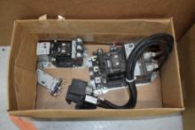 BOX WITH ALLEN-BRADLEY SIZE 3 CAPACITOR CONTACTORS,