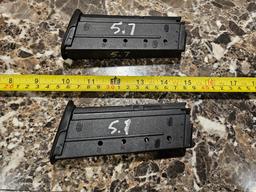 Lot of (2) 5.7 x 28 Pistol Magazines (20 Round) DW