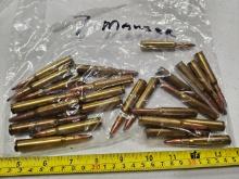 Lot 7mm Mauser Rifle Cartridges Ammo