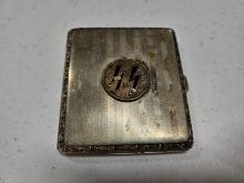 Nazi Germany Cigarette Case w/ SS Emblem
