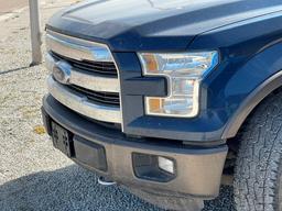 2015 Ford F150 4x4, Crew Cab Pickup, 120,280 Mi.