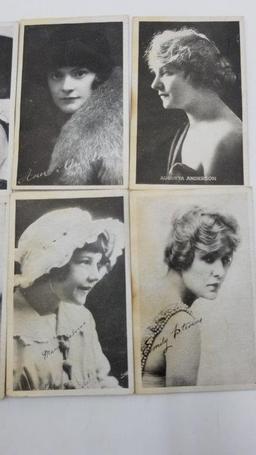 COLLECTABLES - EIGHT PHOTOS OF SILENT SCREEN STARS