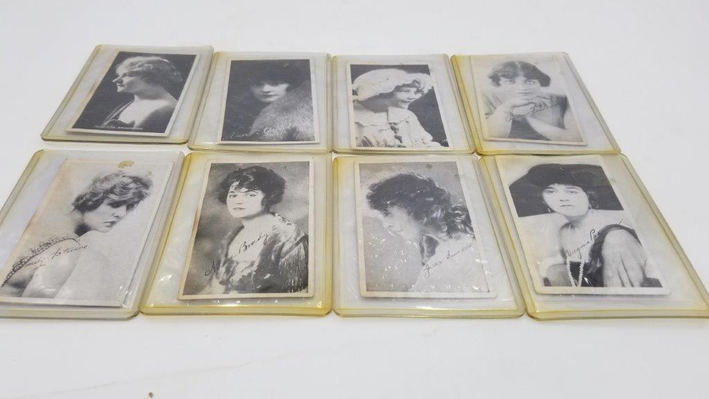 COLLECTABLES - EIGHT PHOTOS OF SILENT SCREEN STARS