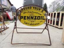 Pennzoil Safe Lubrication Curb Sign