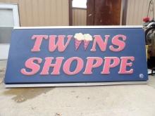 Twins Shoppe Ice Cream Sign