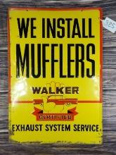 We Install Muflers Walker Certified Exhaust System Service Sign