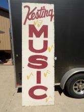 Kesting Music Painted Galvinized Steel Sign